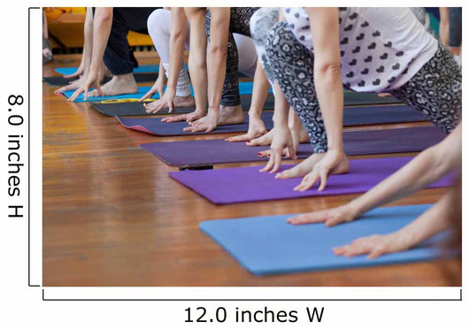 yoga class Wall Mural