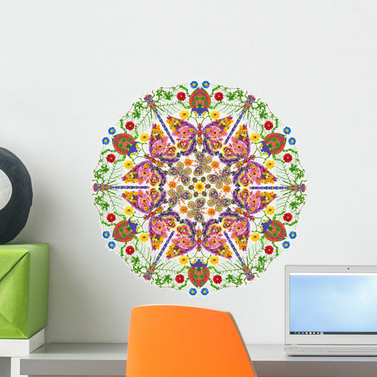 Insects Mandala Wall Decal