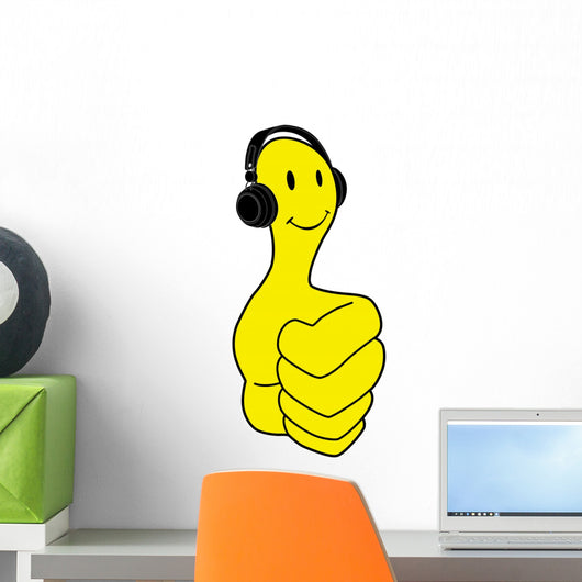 listen music icon Wall Decal
