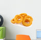 Onion rings isolated on white background Wall Decal