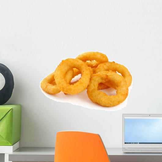 Onion rings isolated on white background Wall Decal
