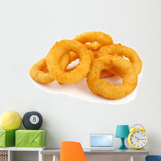 Onion rings isolated on white background Wall Decal