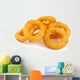 Onion rings isolated on white background Wall Decal