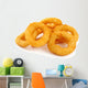 Onion rings isolated on white background Wall Decal