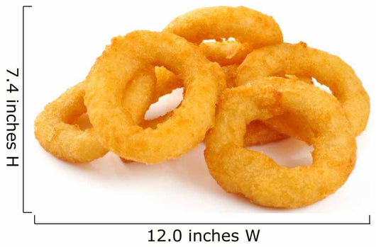 Onion rings isolated on white background Wall Decal