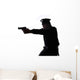 Silhouette Policeman Wall Decal
