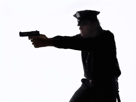 Silhouette Policeman Wall Decal