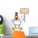 Chicken with a Sign Wall Decal