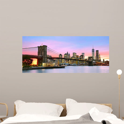 Manhattan and Brooklyn Bridge Wall Mural