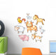 Cartoon Farm Animals Wall Stickers Wall Decal