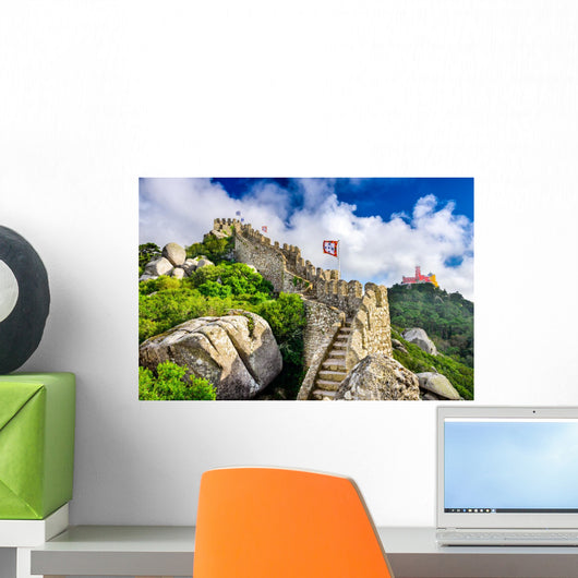 Moorish Castle Ruins in Sintra, Portugal Wall Mural