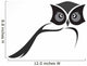 Vector image of an owl design on white background Wall Decal