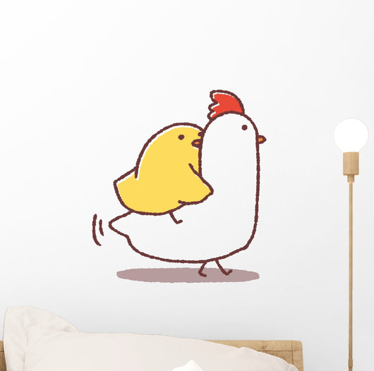 Chick n Chicken Wall Decal