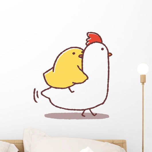 Chick n Chicken Wall Decal