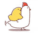 Chick N Chicken Wall Decal