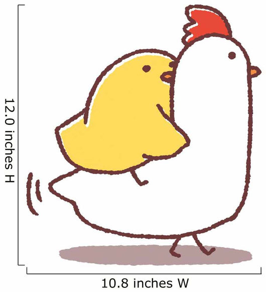 Chick n Chicken Wall Decal