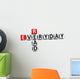 3D Crossword Read Everyday Wall Decal