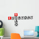 3D Crossword Read Everyday Wall Decal