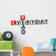3D Crossword Read Everyday Wall Decal