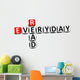 3D Crossword Read Everyday Wall Decal