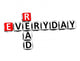 3D Crossword Read Everyday Wall Decal