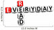3D Crossword Read Everyday Wall Decal