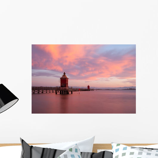 Alba al faro Wall Mural