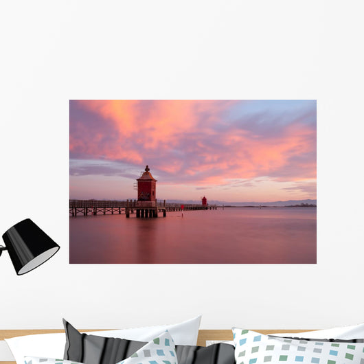 Alba al faro Wall Mural