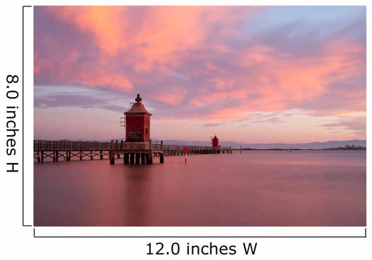 Alba al faro Wall Mural