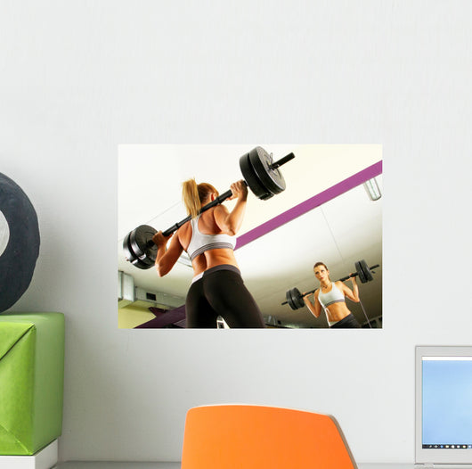 Fitness girl Wall Mural
