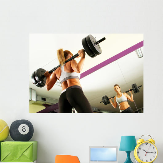 Fitness girl Wall Mural