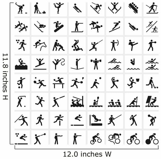 Sport Symbols Wall Mural