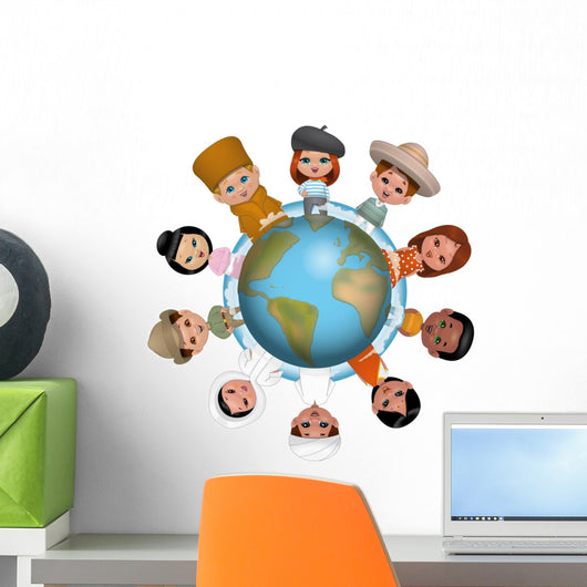 Children around the world Wall Decal
