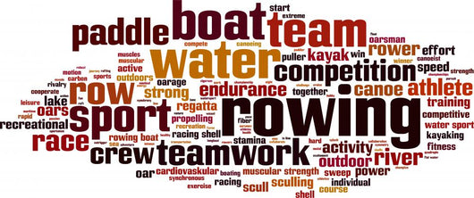 Rowing Word Cloud Wall Decal