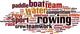 Rowing Word Cloud Wall Decal