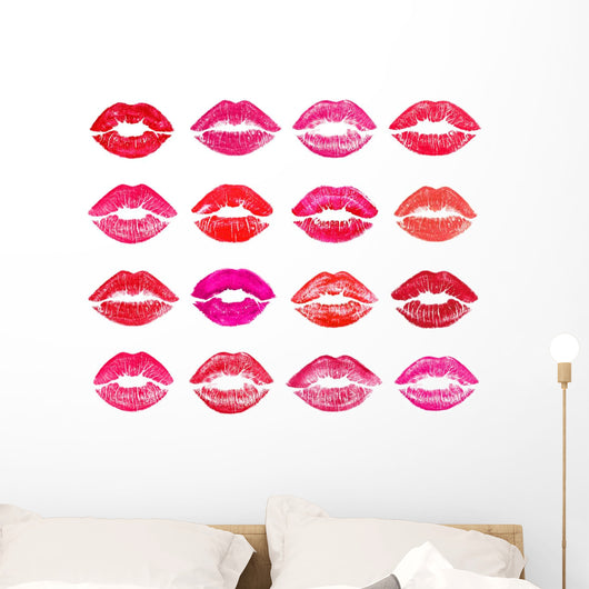 Beautiful red lips Wall Decal