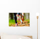 Young couple jogging in park at morning. Health and fitness. Wall Mural