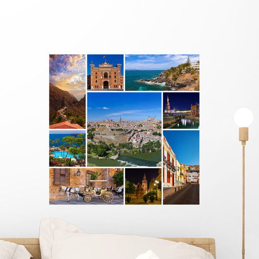 Collage Spain Images Wall Decal