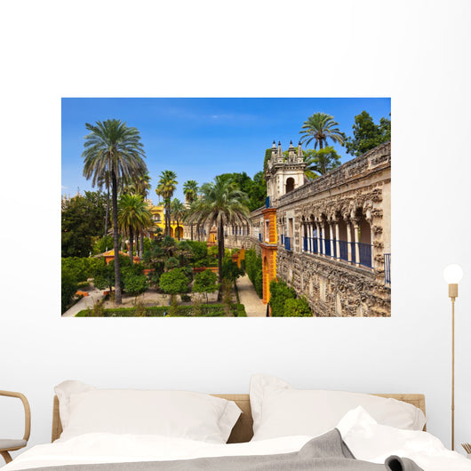 Real Alcazar Gardens in Seville Spain Wall Mural
