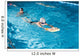 Activities on the pool young boy swimming fitness Wall Mural