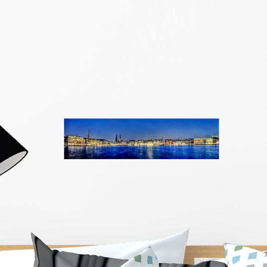 Hamburg Germany Skyline Wall Decal Panoramic Wall Decal