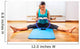 Fitness teacher making exercisese with the circle tool Wall Mural
