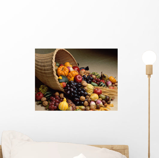 Basket of fruits Wall Mural