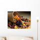 Basket of fruits Wall Mural