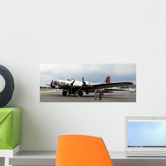 B17 Bomber Airplane Wall Mural