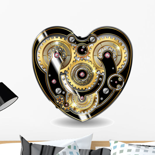 steampunk mechanical heart Wall Decal