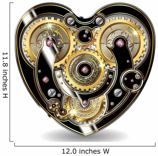 steampunk mechanical heart Wall Decal