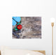 Sport equipment. Sneakers, dumbells, measuring tape Wall Mural