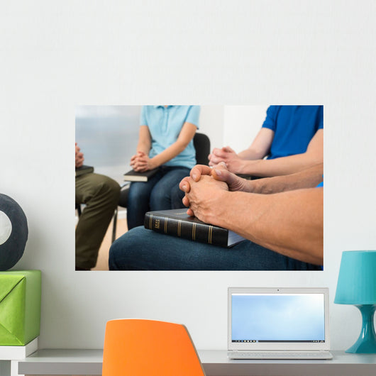People Praying Wall Mural