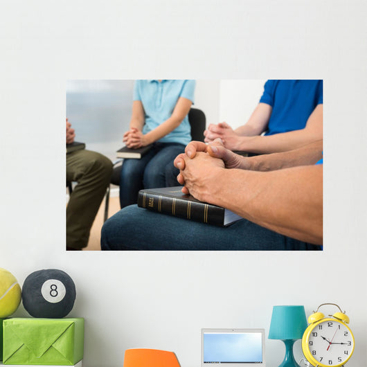 People Praying Wall Mural